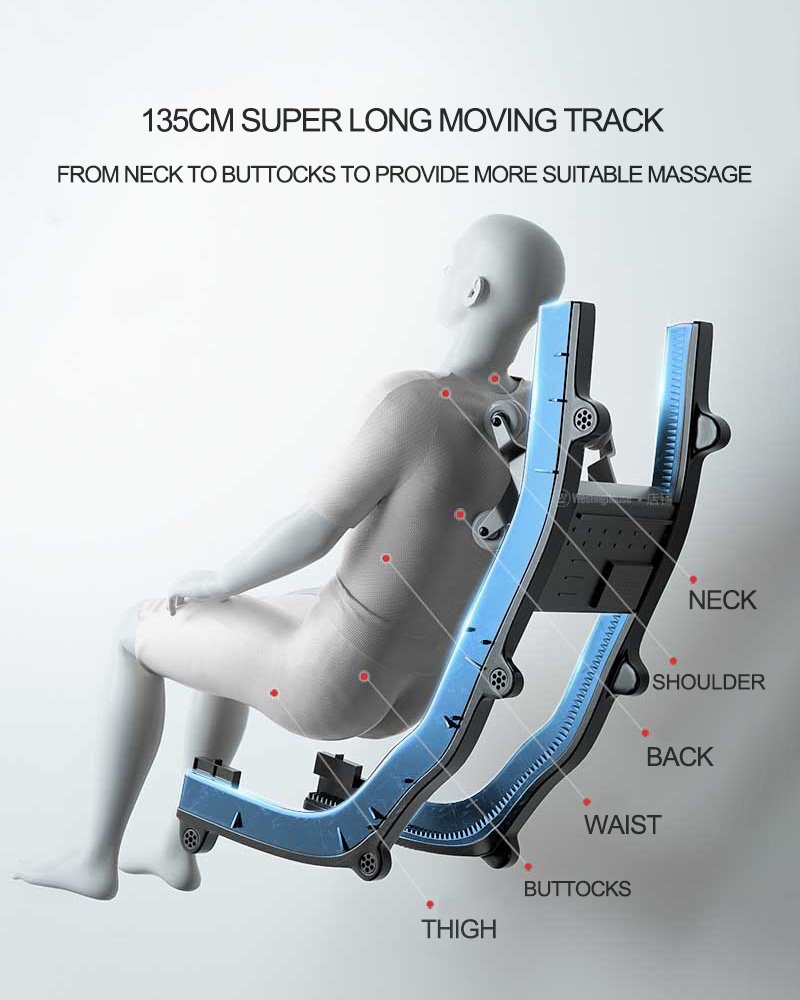 135CM Moving Track Massage Chair